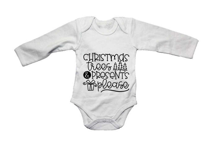 Presents Please - Christmas - Baby Grow