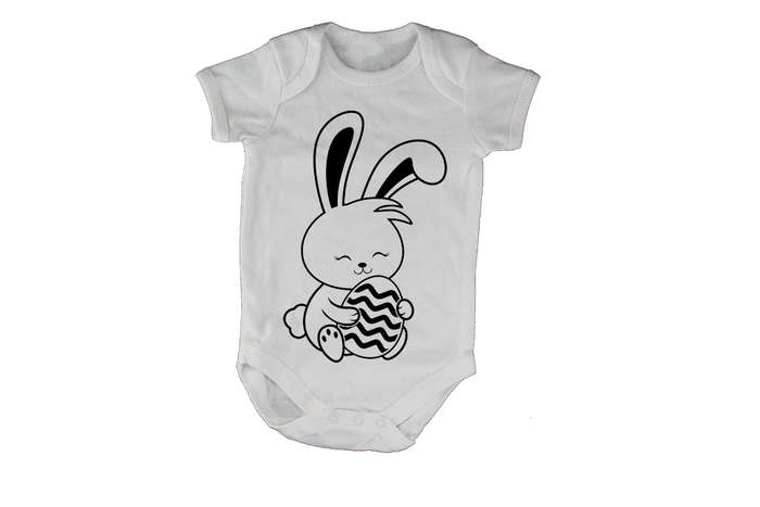 Sitting Easter Bunny - Baby Grow