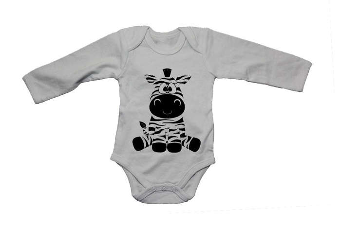 Sitting Zebra - Baby Grow