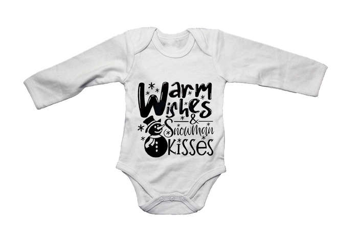 Snowman Kisses - Christmas - Baby Grow
