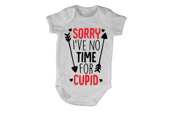 No Time for Cupid - Valentine - Baby Grow