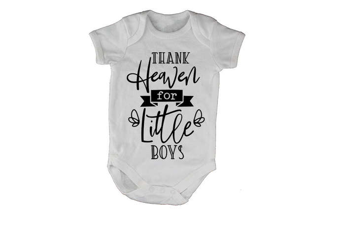Thank Heaven for Little Boys - Baby Grow