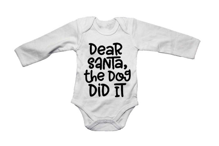 The Dog Did It - Christmas - Baby Grow