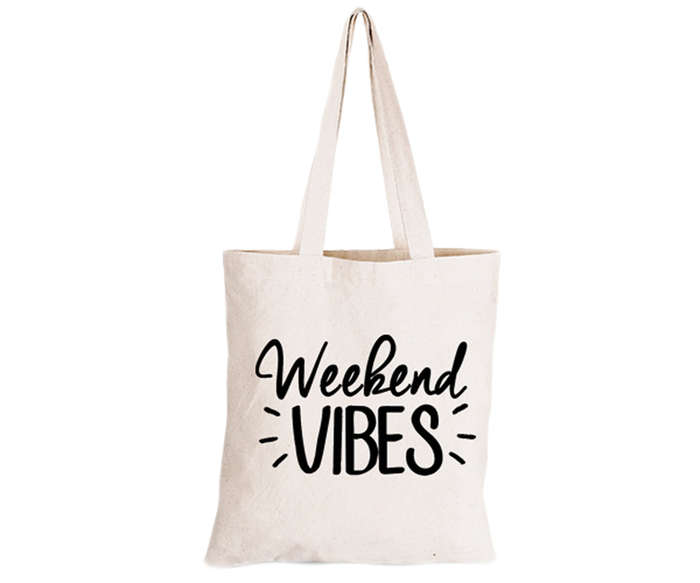 Weekend Vibes - Eco-Cotton Natural Fibre Bag