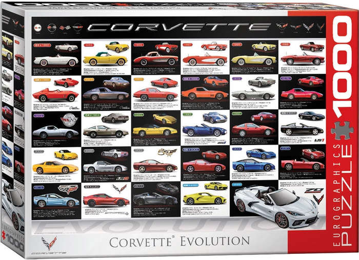 Corvette Evolution 1000 Piece Puzzle Box