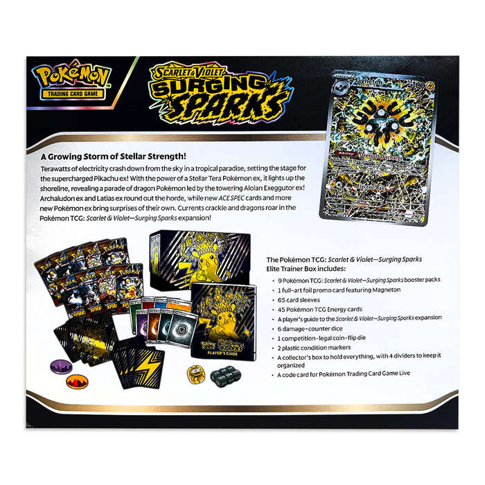 Pokémon Scarlet & Violet-Surging Sparks (191-85952) Elite Trainer Box Set