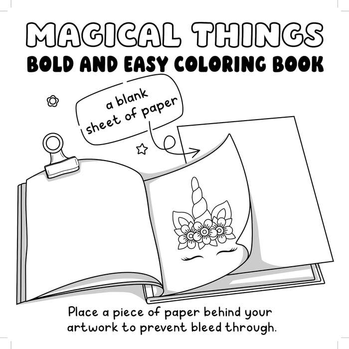 Magical Things : Bold and Easy Coloring Book