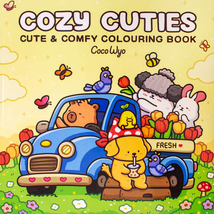Cozy Cuties: A Cute and Comfy Colouring Book