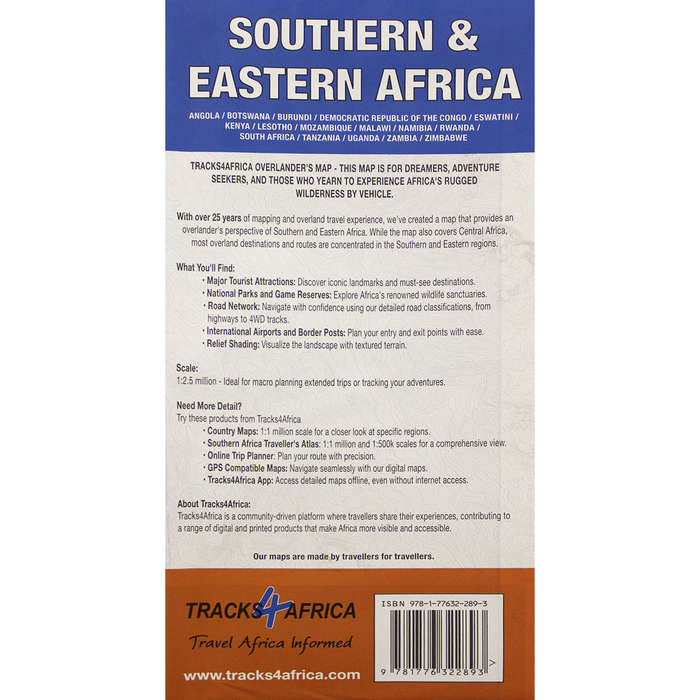 Tracks4Africa : Southern & Eastern Africa [1st Edition]