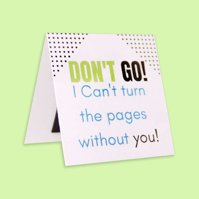 Bookmark - I Cant Turn The Pages Without You