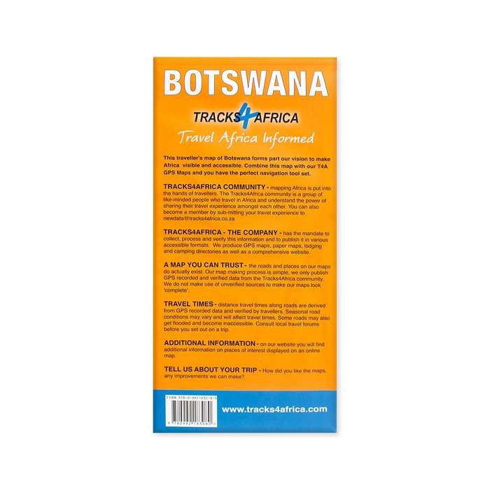 Botswana Traveller Map (4th Edition)
