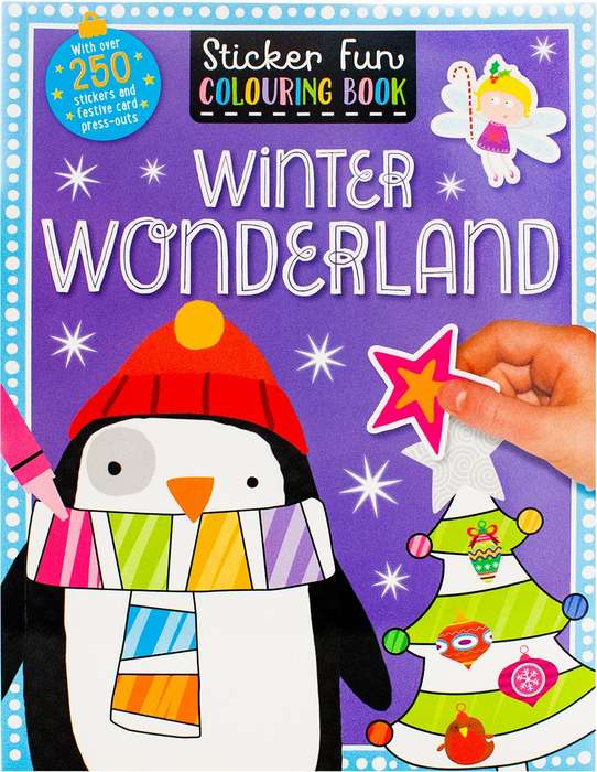 Winter Wonderland - Sticker Fun Colouring Book