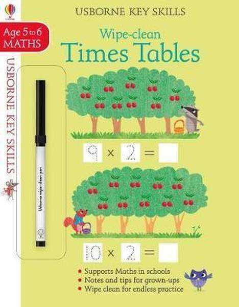 Wipe-Clean Times Tables 5-6 Key Skills