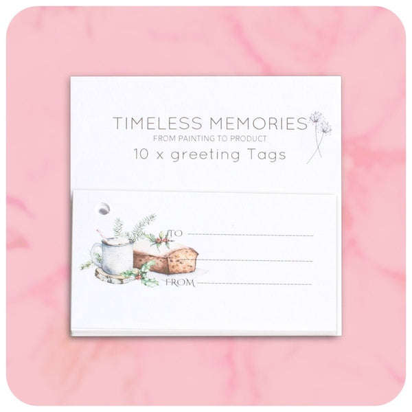 Christmas Pudding Greeting Tag Pack