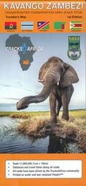 Kavango Zambezi Traveller's Map (1st Edition)