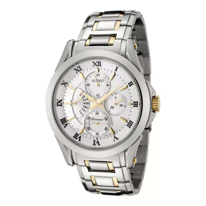 Seiko Premier Two Tone Dress Watch - SRL032P1 ()
