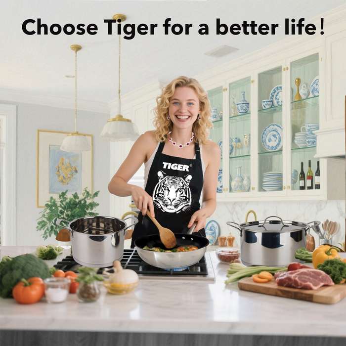 New Arrival!!! Tiger Stainless Steel 29 Piece Cookware Set - Stainless Steel Lid Edition