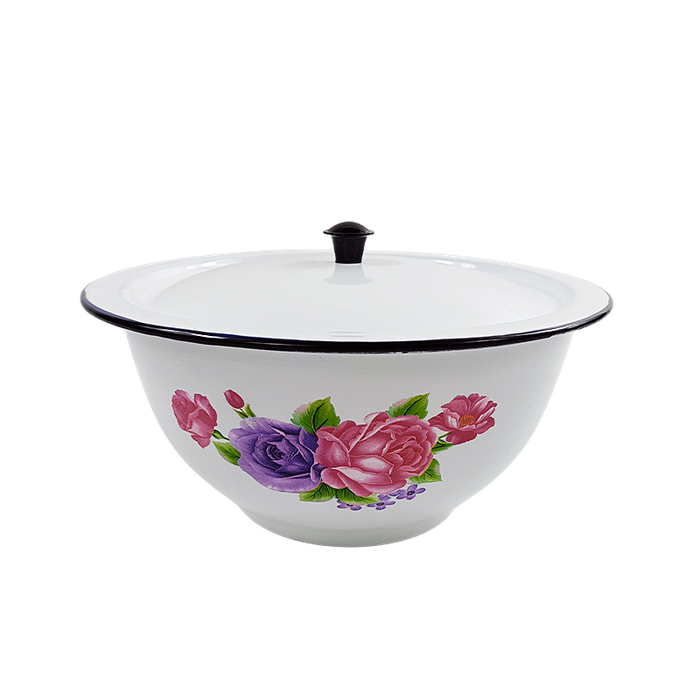 New World Enamel Footed Bowl Plain/Decorated