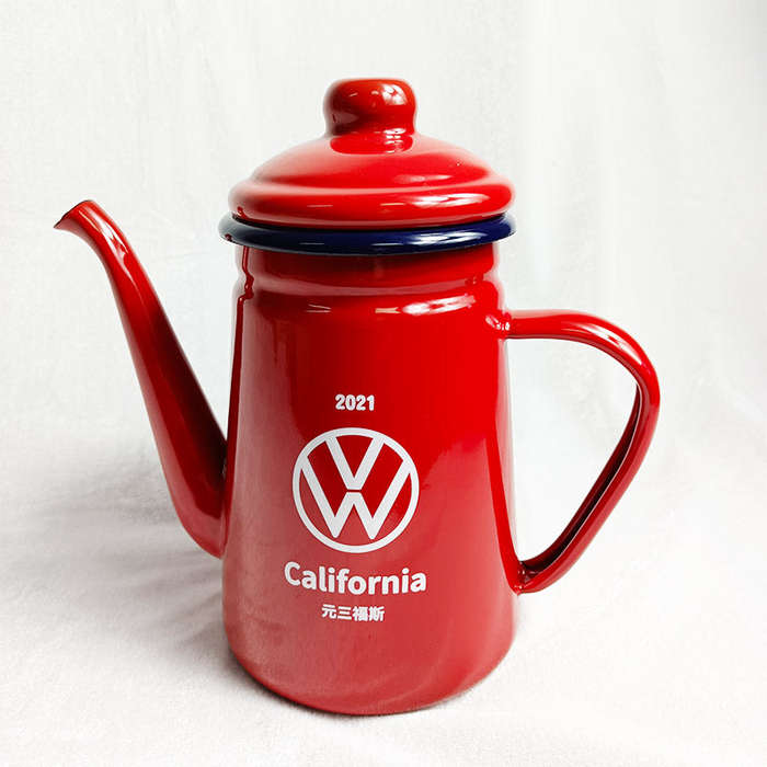 Agate Premier Quality Enamel Gooseneck Teapot 1.1LT