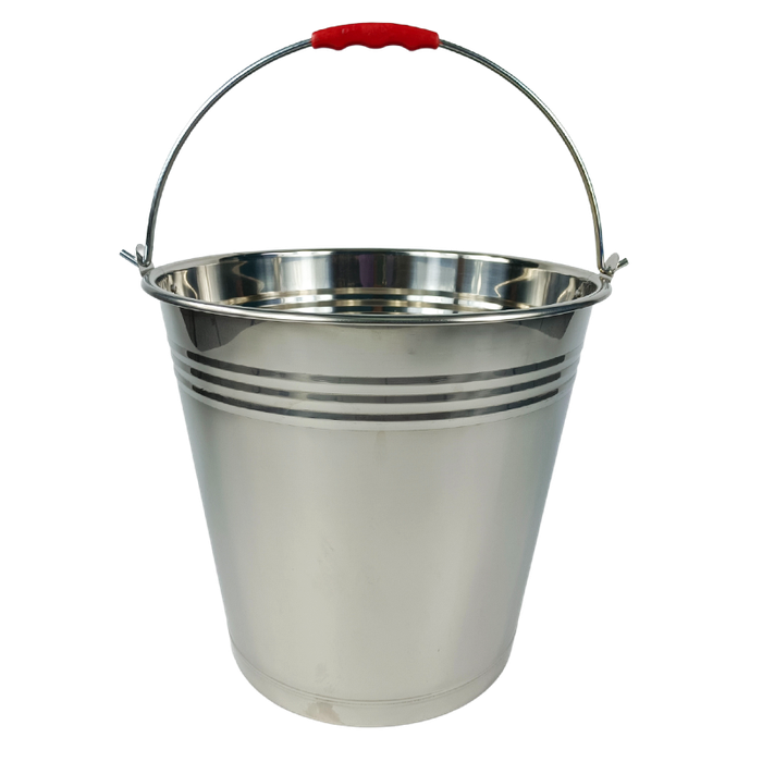Stainless Steel Utility Bucket, Pail with Carry Handle
