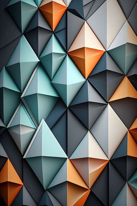 Diamond Puzzle - Abstract Art Poster