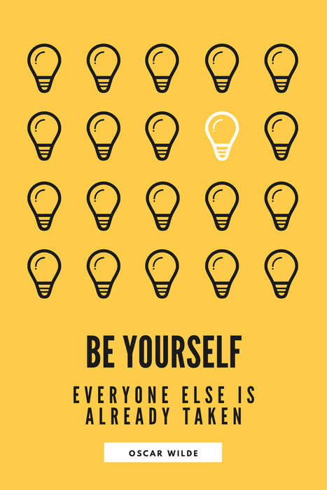 EgoAmo Original - Oscar Wilde Inspirational Quote Poster
