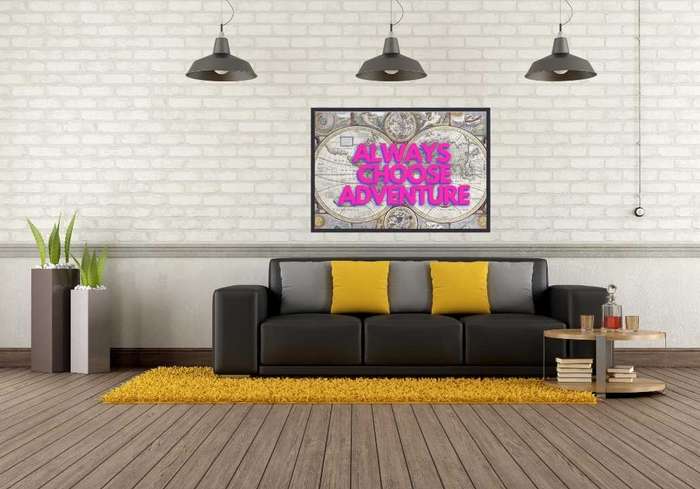 EgoAmo Original - Always Choose Adventure Map Poster