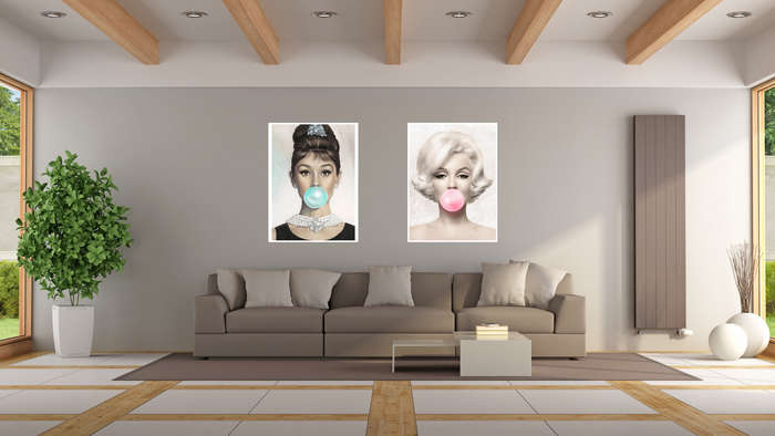 Marilyn Monroe - Bubblegum Poster