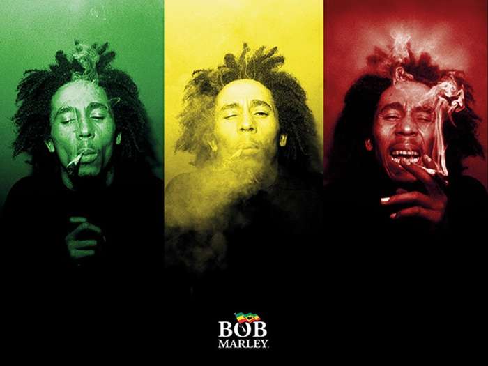 Bob Marley - Smoking Rasta Poster