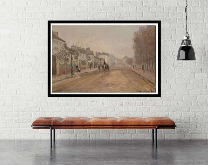 Boulevard Héloise, Argenteuil (1872) by Claude Monet - Art Poster