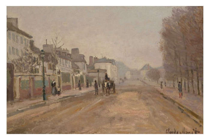 Boulevard Héloise, Argenteuil (1872) by Claude Monet - Art Poster