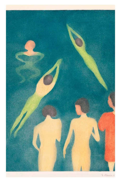 Boys Bathing (1896) by Edvard Munch - Art Poster