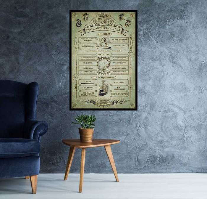 Harry Potter - Hogwarts School List Poster