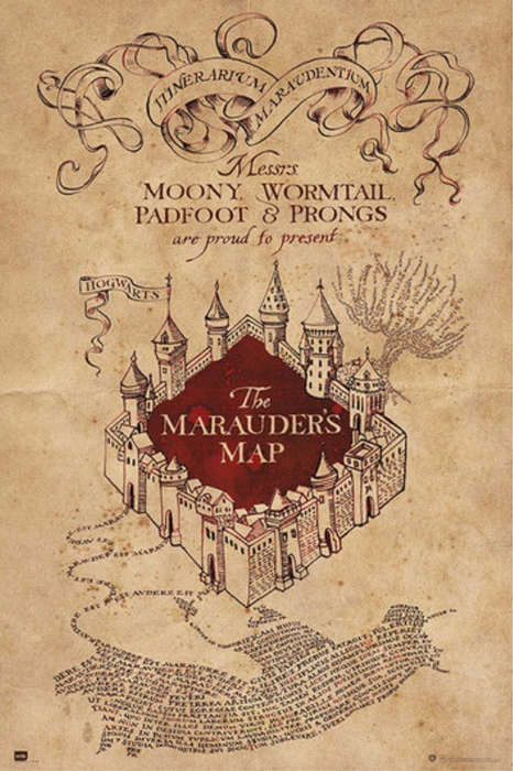 Harry Potter - Marauders Map 2 Poster