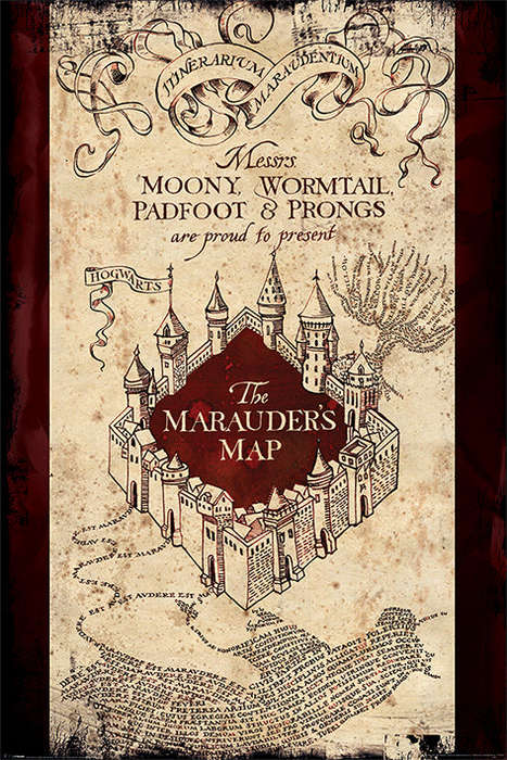 Harry Potter - The Marauder's Map - Poster