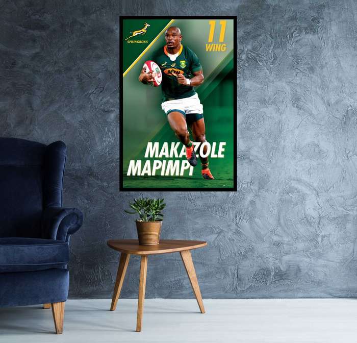 Makazole Mapimpi - Springbok Rugby Poster