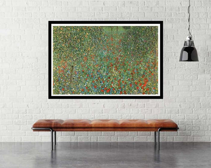 Mohnfeld (Poppy Field) by Gustav Klimt - Art Poster