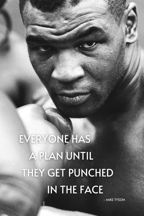 Mike Tyson Quote Poster