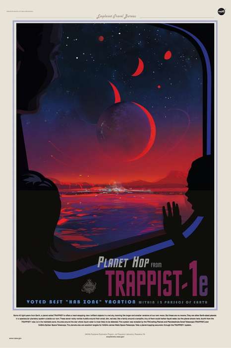 Nasa - Trappist -1e Travel Poster