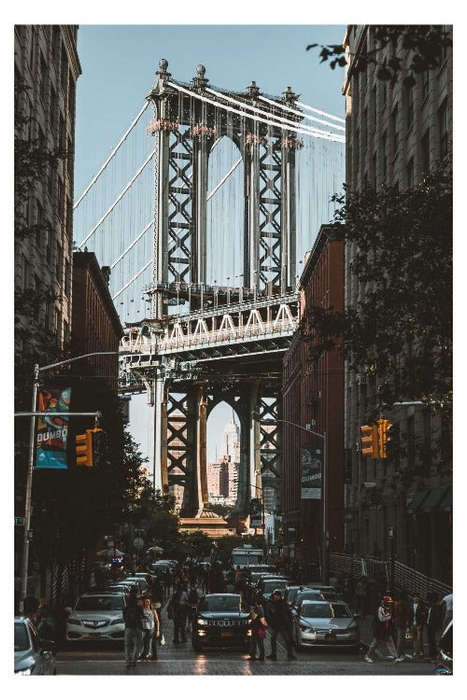 New York - Manhattan Bridge Poster