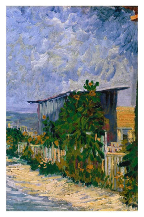 Shelter on Montmartre by  Vincent van Gogh - Art poster