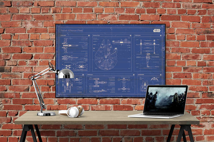 Star Wars - Rebel Alliance Fleet Blueprint - Poster