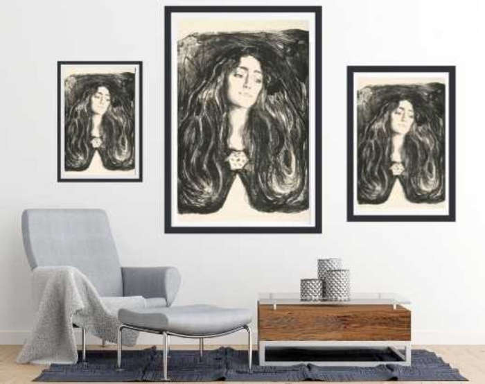 The Brooch. Eva Mudocci (1903)  by Edvard Munch - Art Poster
