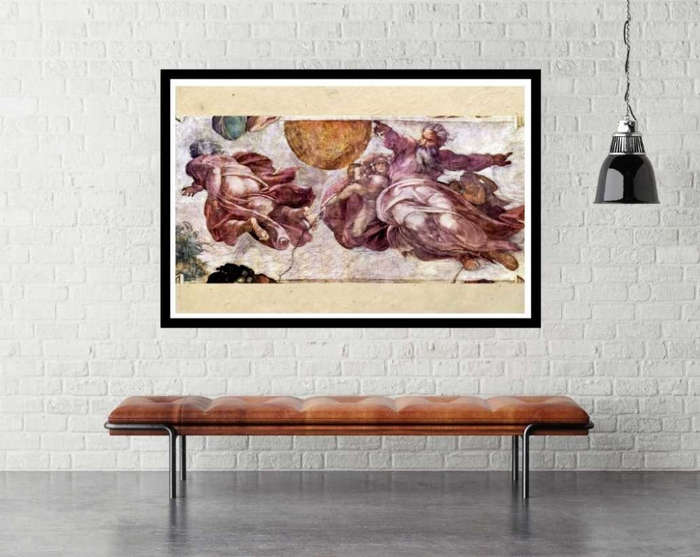 The Temptation and Expulsion -  Sistine Chapel by Michelangelo - Art Poster