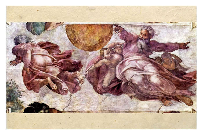 The Temptation and Expulsion -  Sistine Chapel by Michelangelo - Art Poster