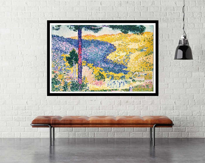 Valley with Fir; Shade on the Mountain by Henri Edmond Cross- Art Poster