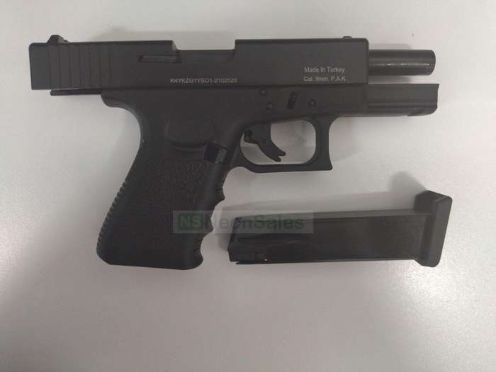 KUZEY GN19 BLANK GUN - BLACK