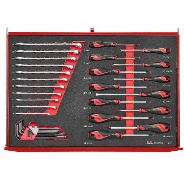 174PC Roller Cabinet Tool Kit with EVA Foam Inserts