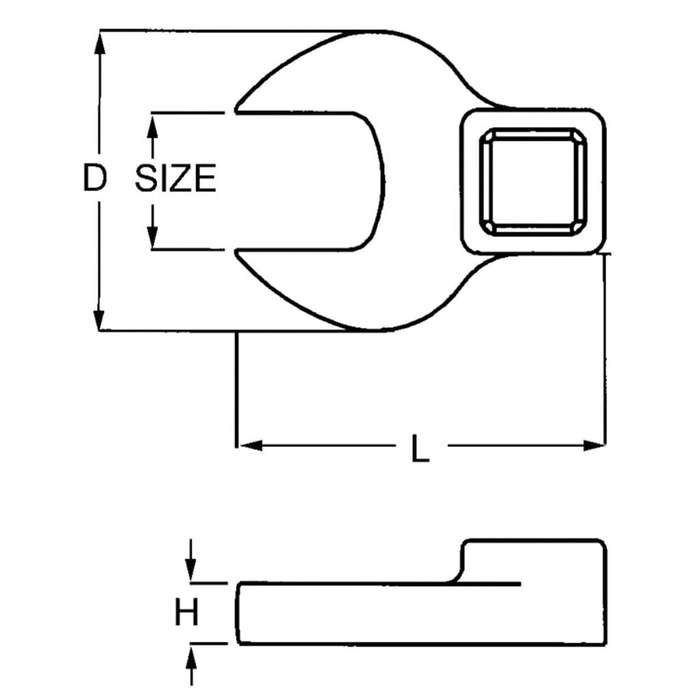 3/8inch Drive Crowfoot Wrench 19MM