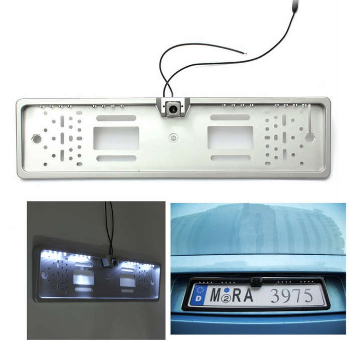 Newest Car 16 LED Number Plate Frame Light Rear View Camera Backup Parking Reversing 170... - Durban